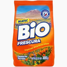 Detergente Bio naranjo en polvo 800gr
