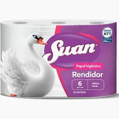 Papel Higiénico Suan 20m x 6 unidades