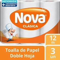 Toalla Nova clásica 3x12m
